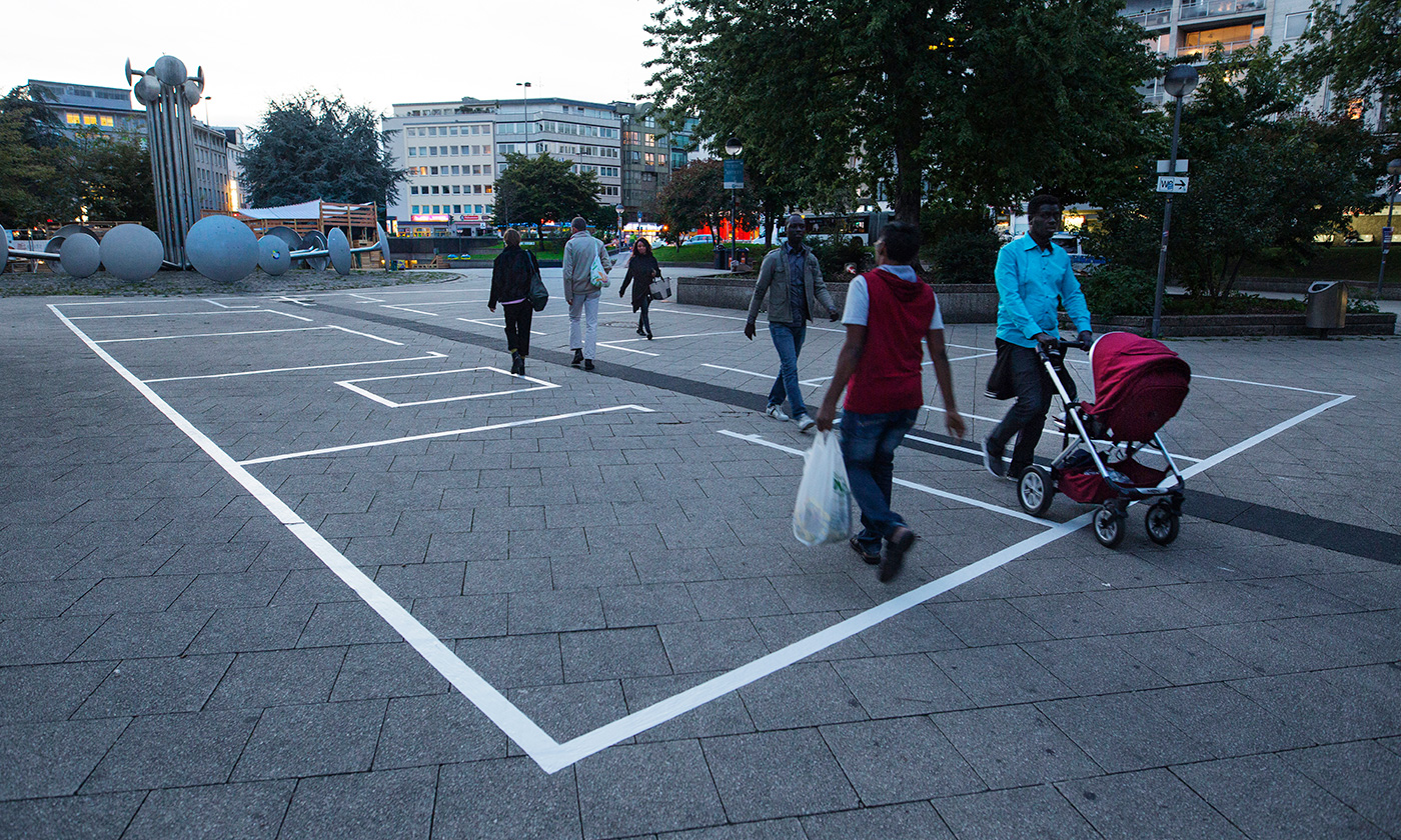 View by evening, Ebertplatz, Cologne, DE, 2017