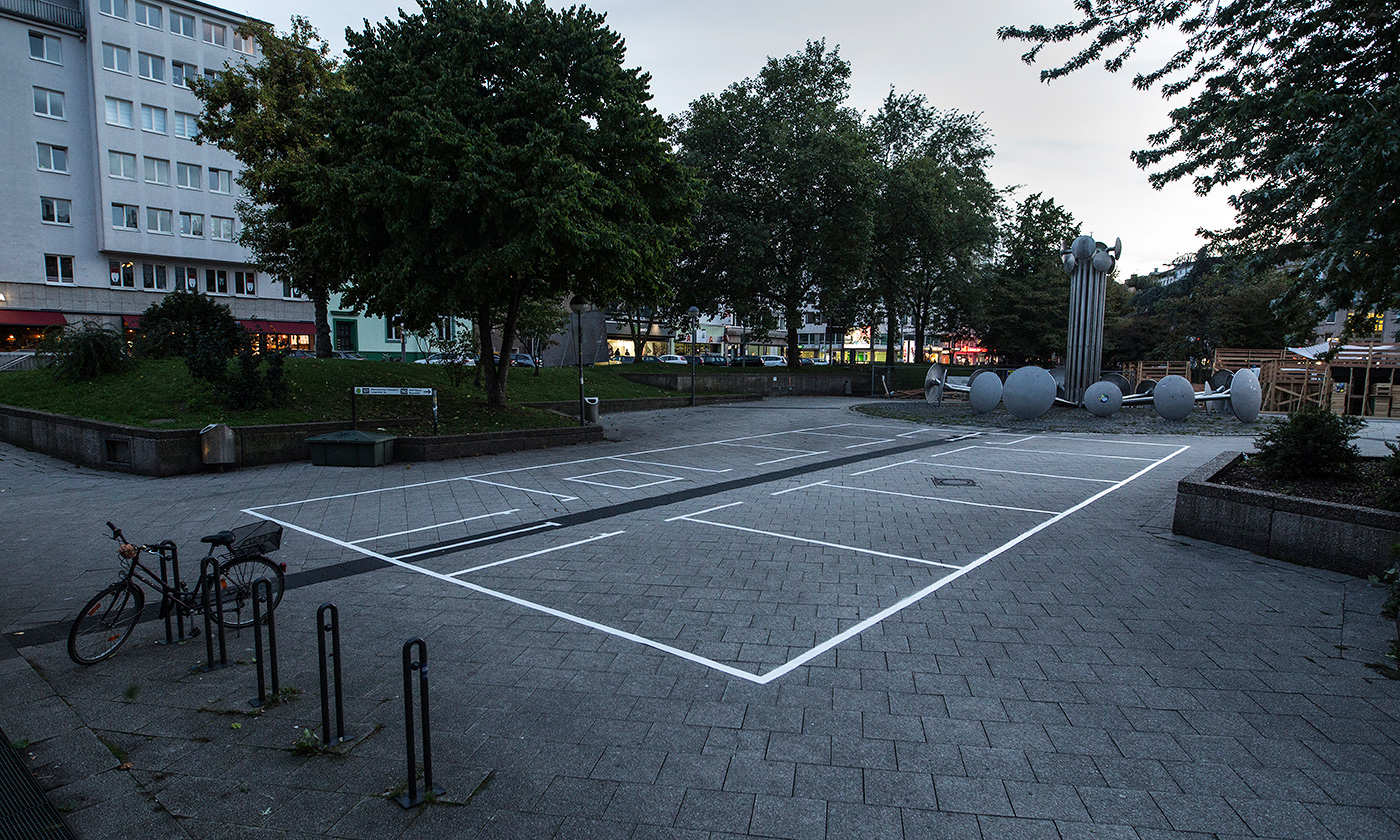View by evening, Ebertplatz, Cologne, DE, 2017